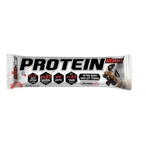 חטיף חלבון פרוטאין מקס Protein Maxx עוגיות שוקולד לבן וטופי 91 גרם